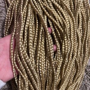 Gold Braided Hair wig